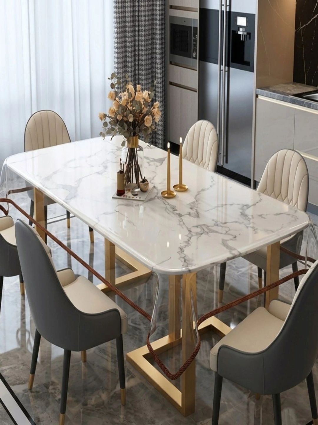 vstucart Brown Waterproof 6-Seater Table Cover Myntra sale