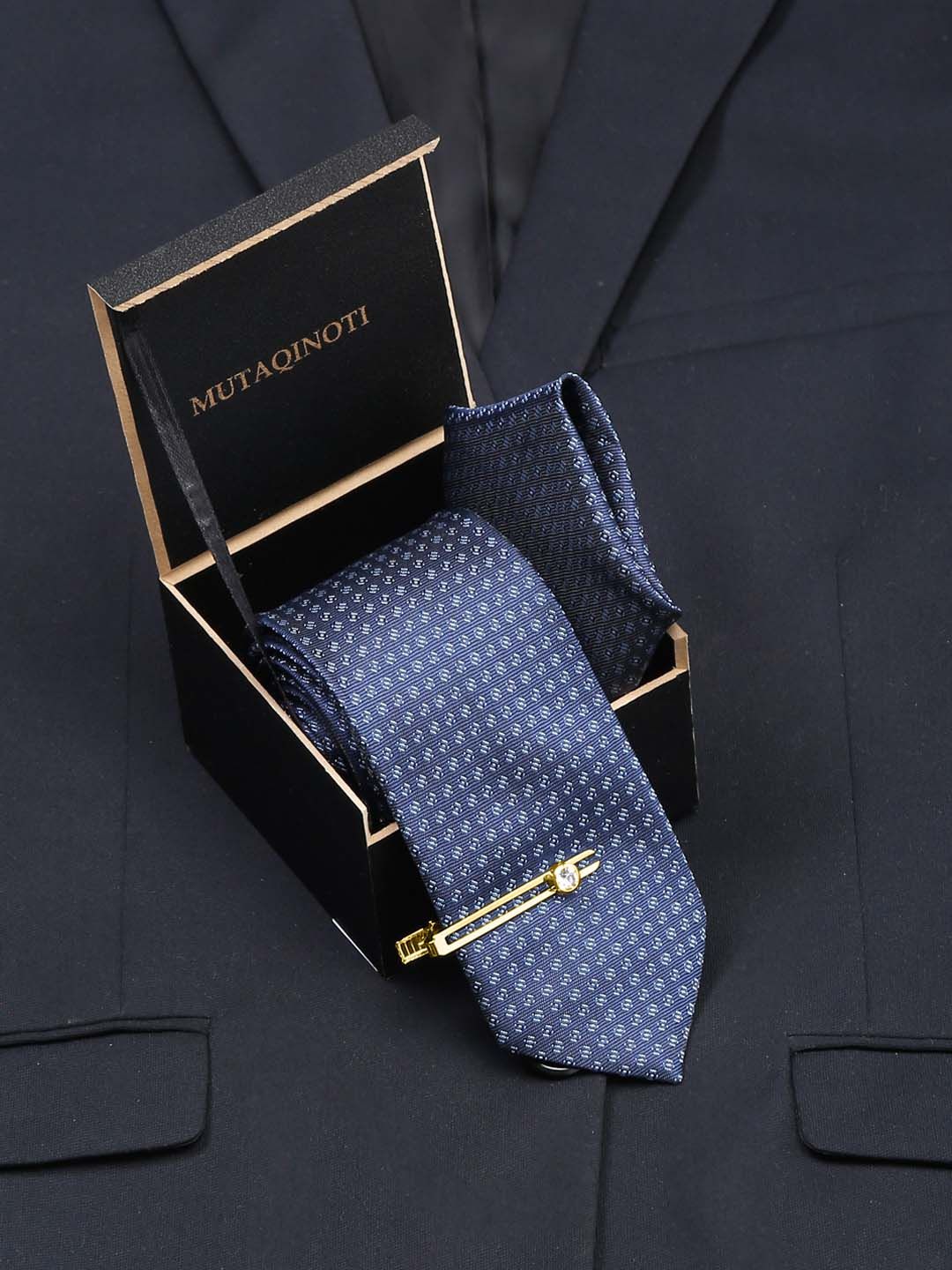 MUTAQINOTI Men Printed Silk Necktie Accessory Gift Set Myntra sale