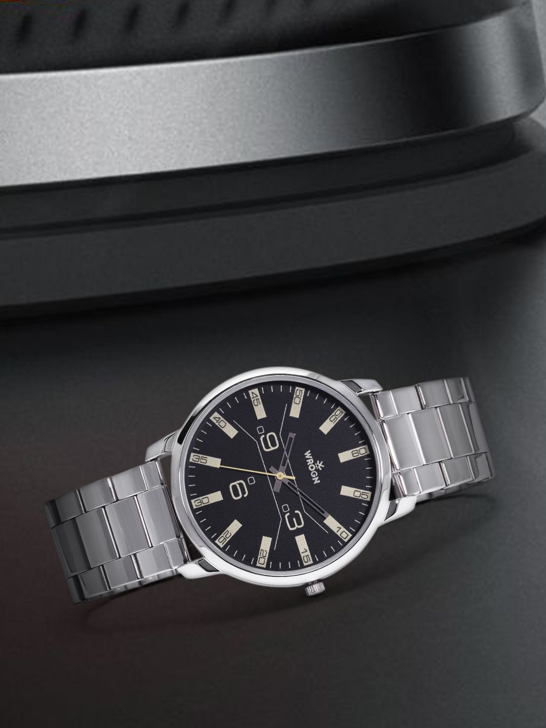 WROGN Men Black Analogue Watch WRG00041B Myntra sale
