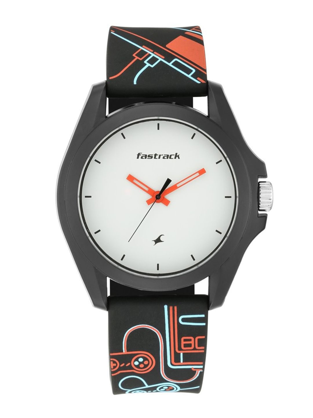 Fastrack Round Dial & Straps Analogue Watch 68011PP01 Myntra sale