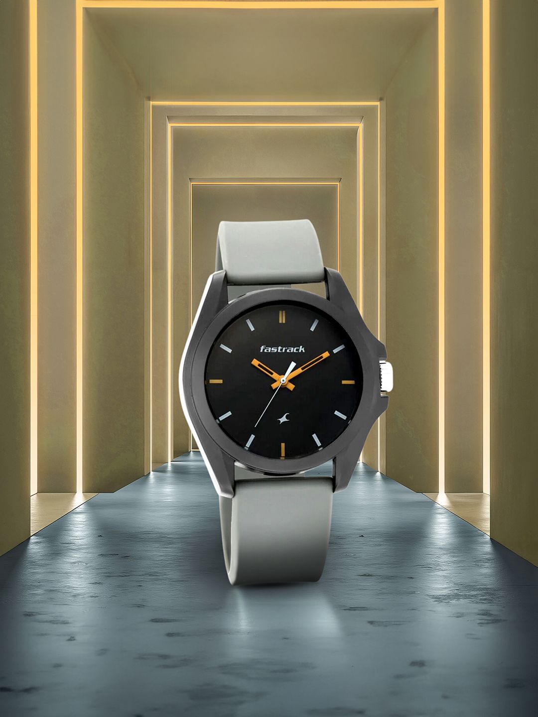 Fastrack Fastfit Quartz Analog With Black Dial Unisex Watch - Nt68011pp08 Myntra sale