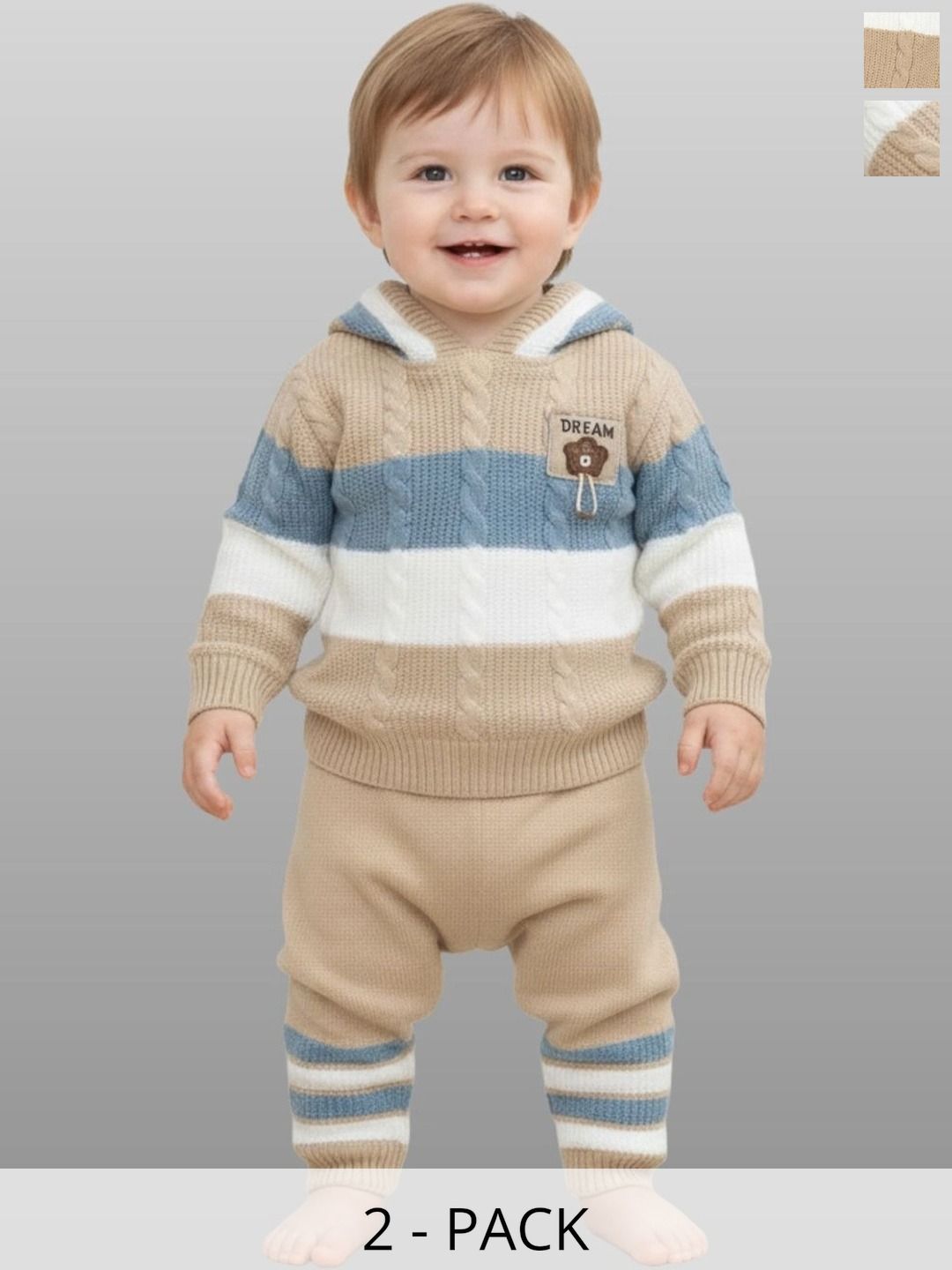 MICROPOLO Unisex Kids Striped Woollen Pullover Myntra sale