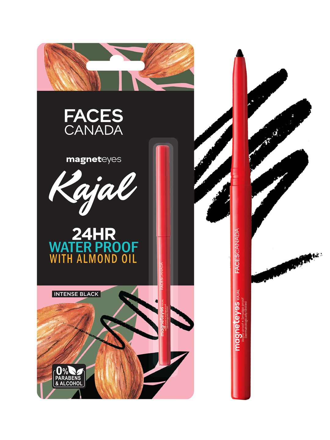 FACES CANADA Magneteyes Kajal with Almond Oil - Black 01 Myntra sale
