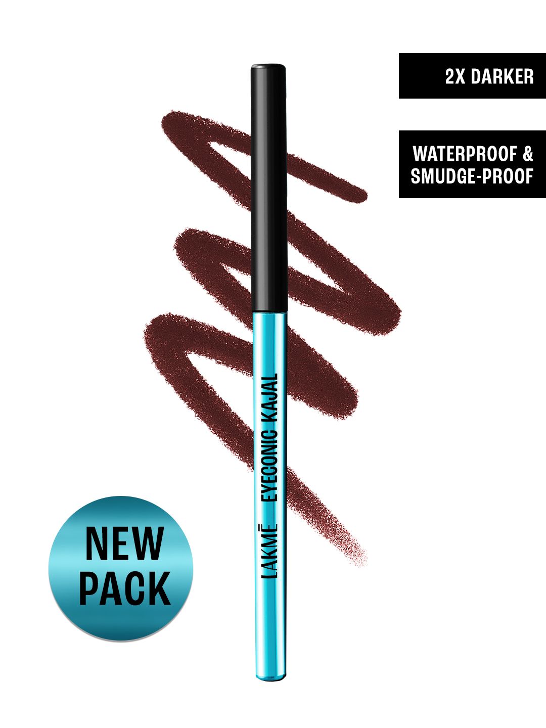Lakme 9-5 Eyeconic Smudgeproof Waterproof Lasts Upto 24H Kajal 0.35 g - Classic Brown Myntra sale