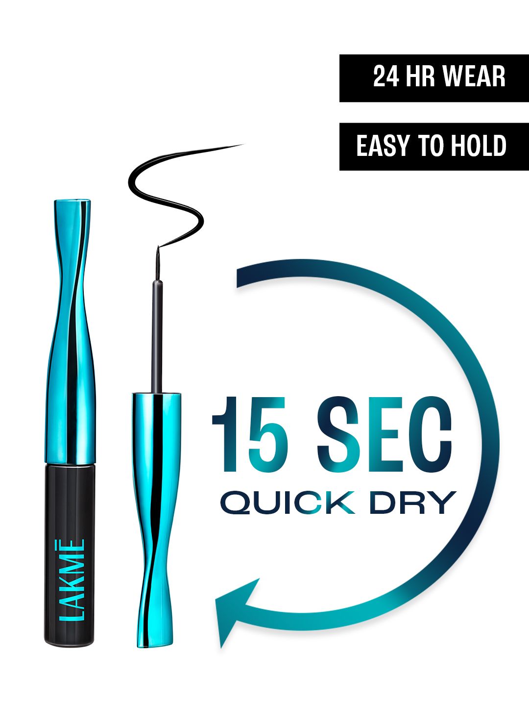 Lakme 9to5 Eyeconic Liquid Eyeliner Waterproof & Smudgeproof Lasts 24Hr 4.5ml - Black Myntra sale