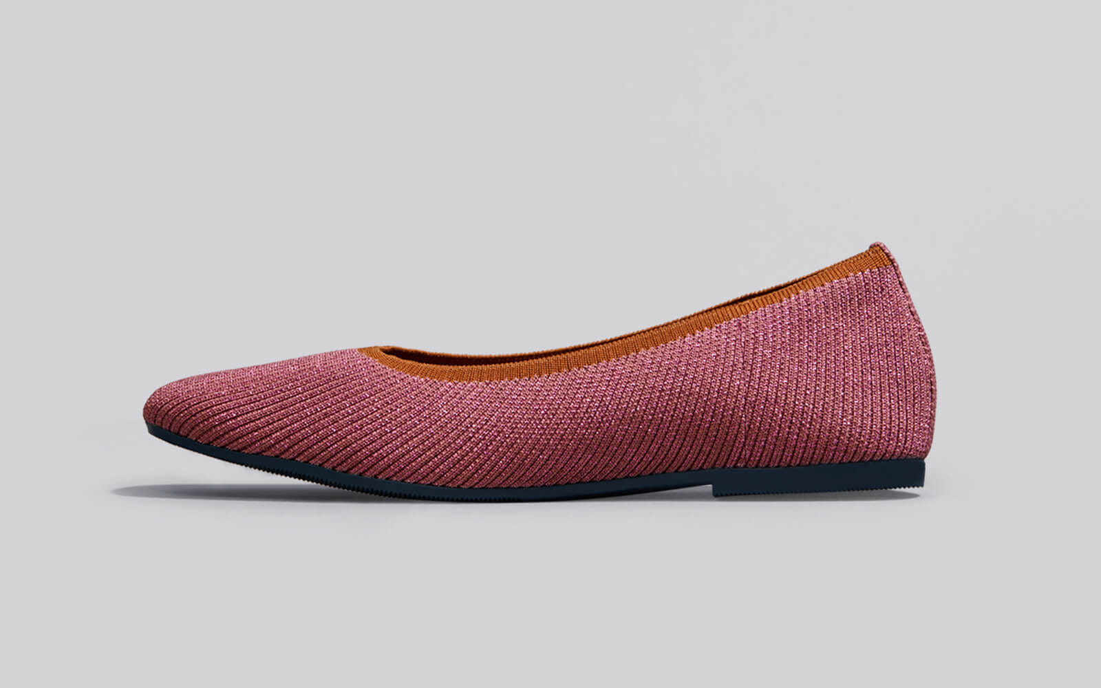 Neemans Metallic Square Flats, Pink Neemans sale