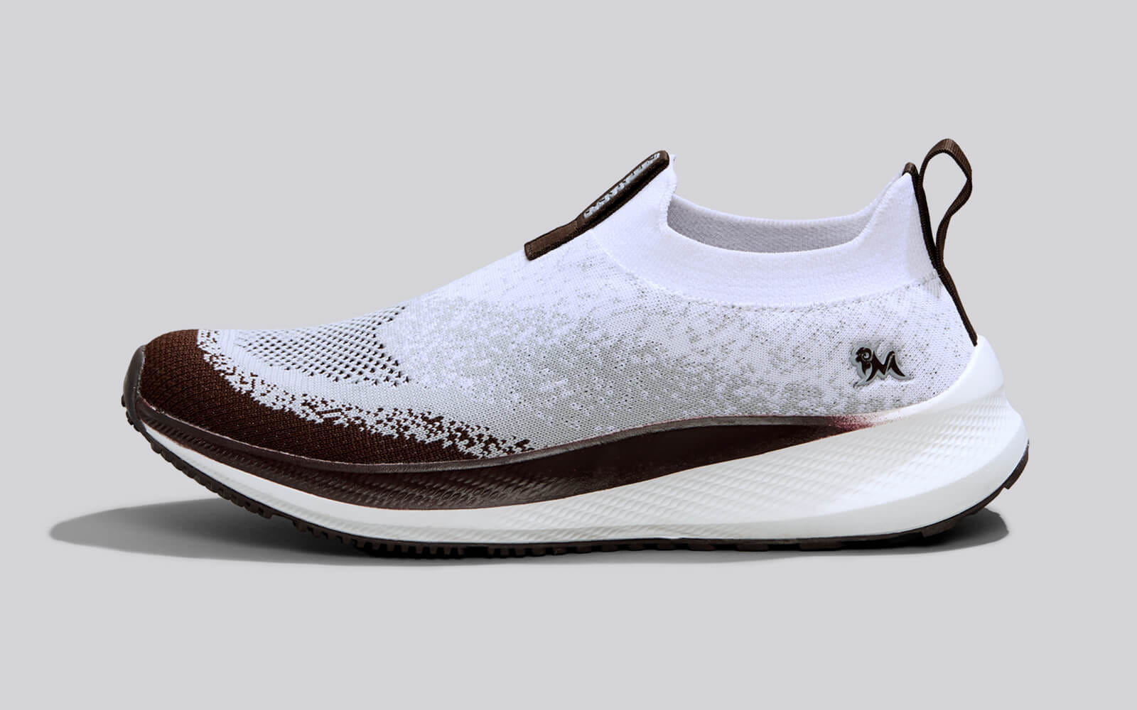Neemans Blend Knit Slip Ons, Ivory-Brown Neemans sale
