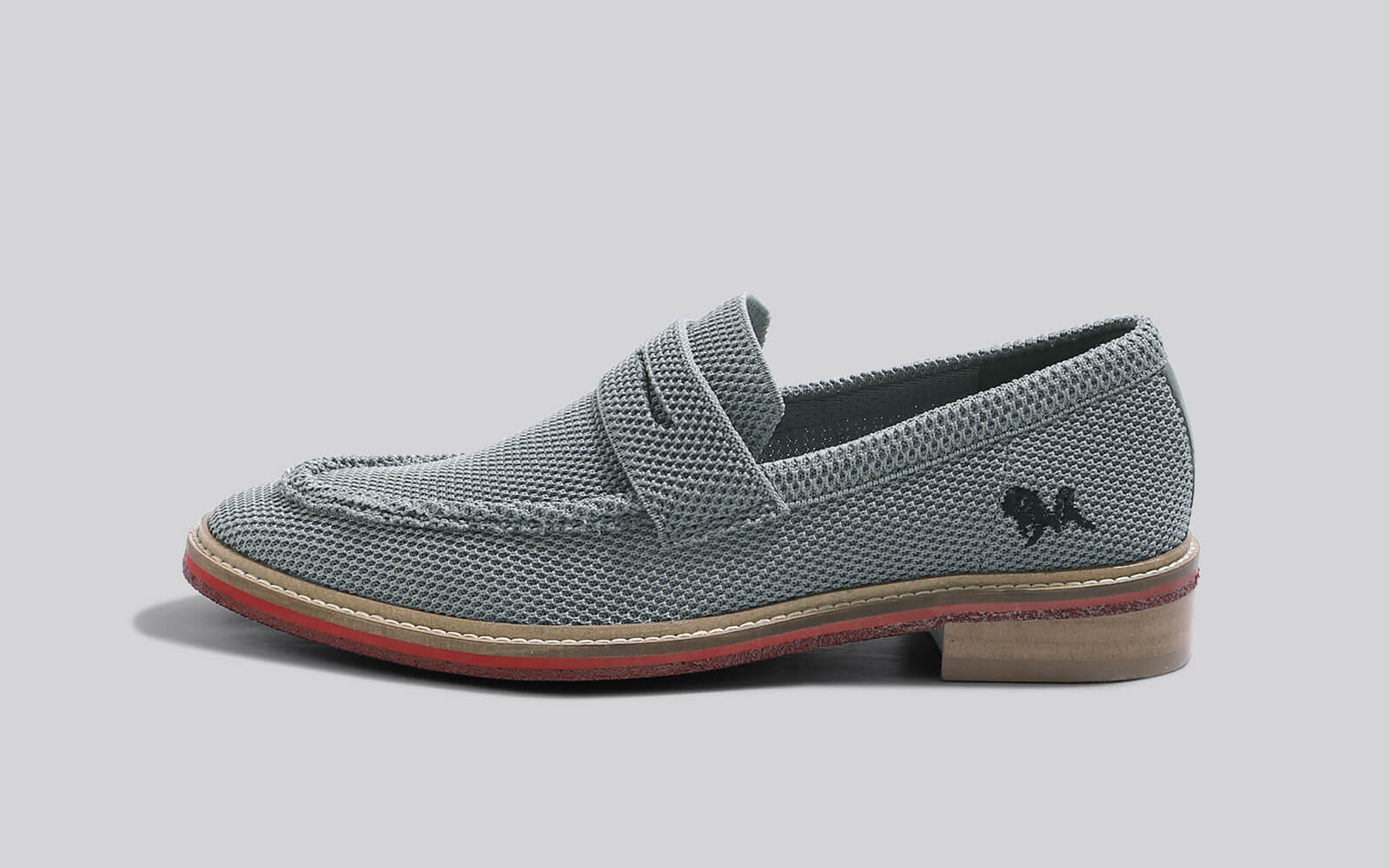 Neeman's Block Heel Loafers, Grey Neeman's sale