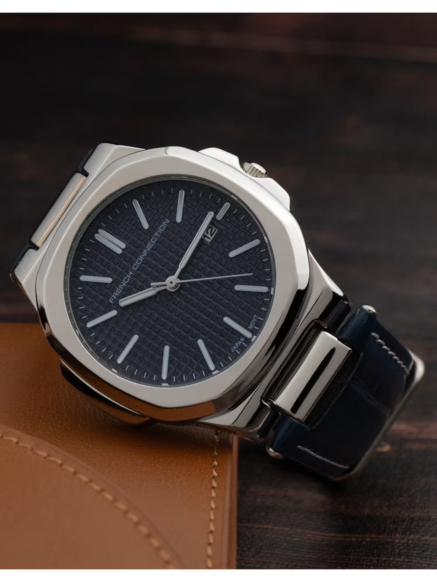 French Connection Men's Blue Dial Analog Watch- FCB2UL (M) Nykaa Fashion sale