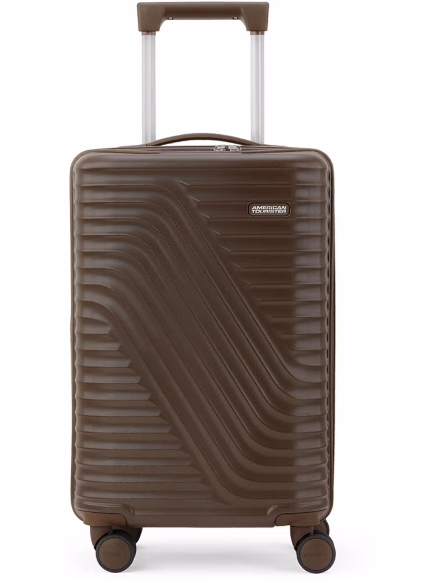 American Tourister Travix Solid 8 Spinner Wheel Hard Side Trolley Bag - Brown Nykaa Fashion sale