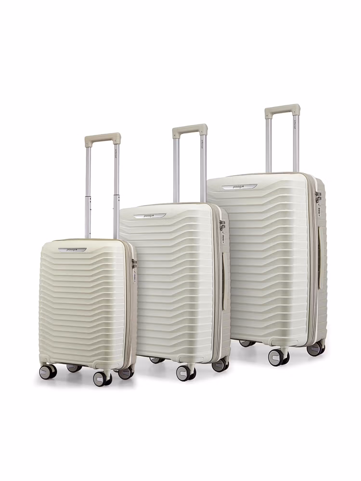 PROVOGUE Coral Solid Grey Trolley Bags (Pack of 3) S/M/L Nykaa Fashion sale