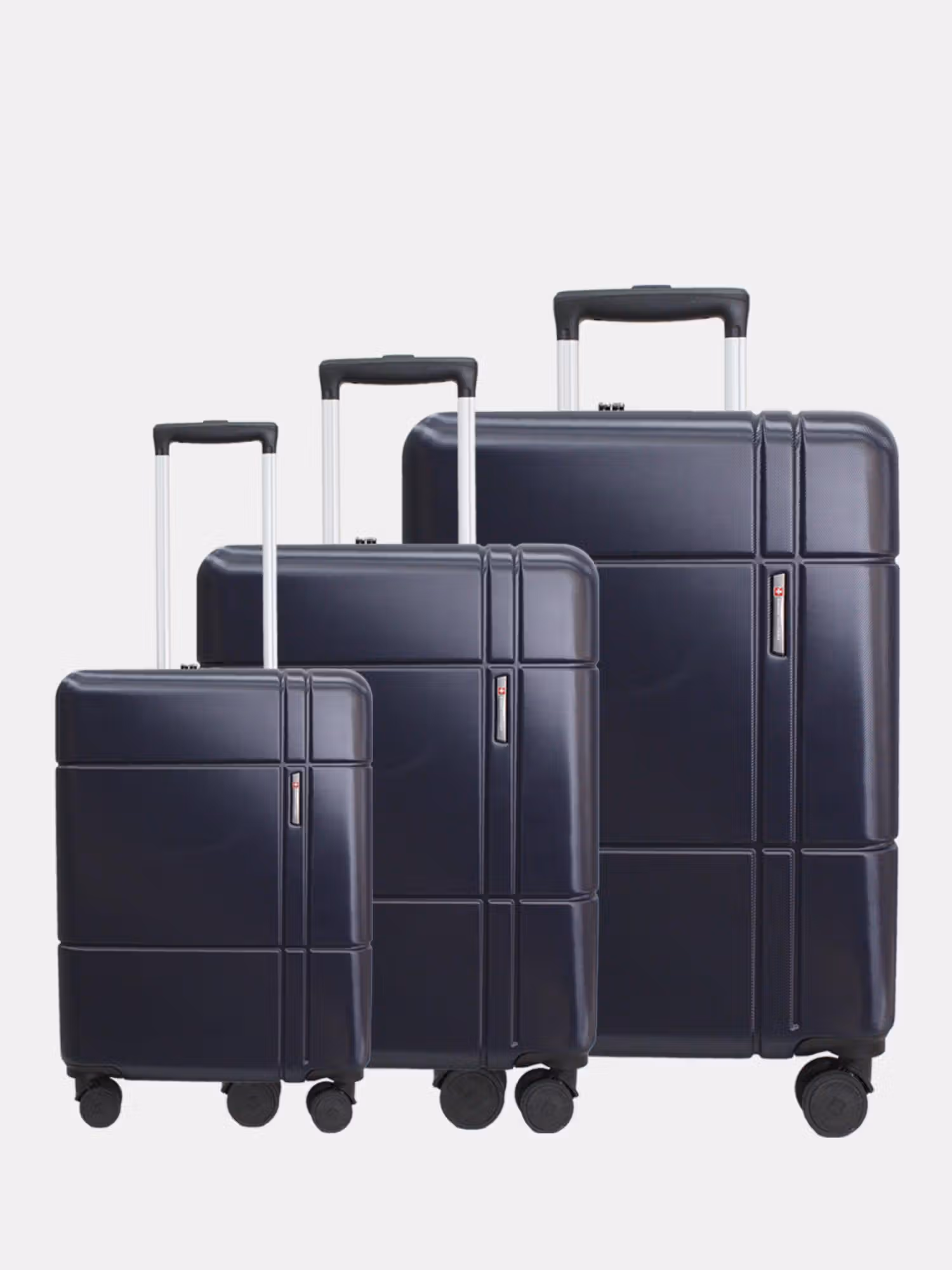 Swiss Military Unisex Dash Hard 8 Wheel Spinner Trolley Bags - Blue (Pack of 3) Nykaa Fashion sale