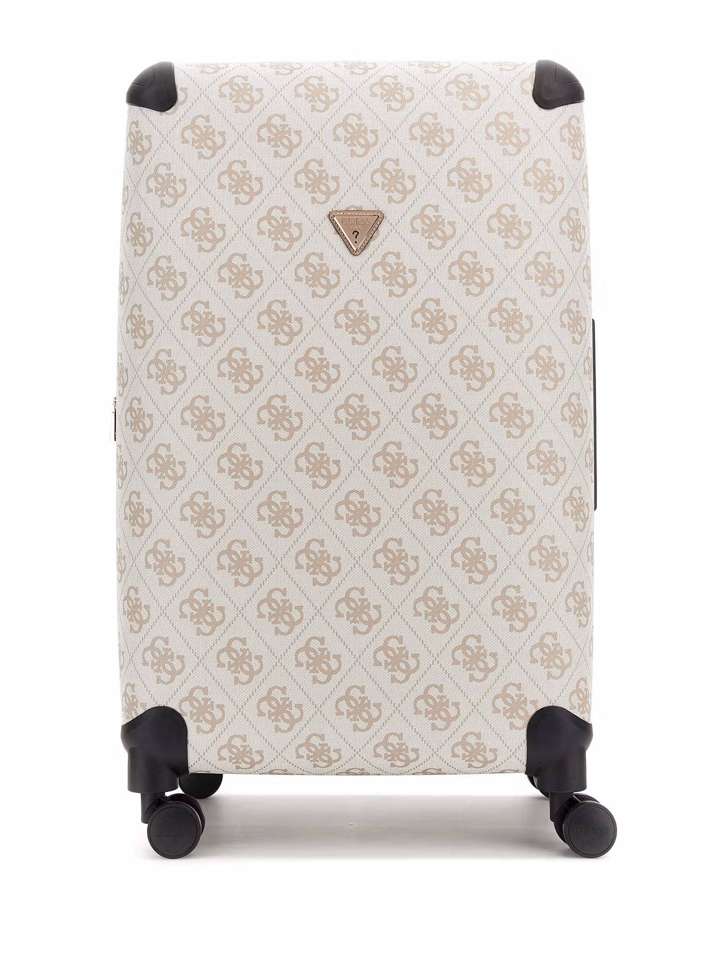 Guess Beige ABS Plastic Printed Luggage and Travel Bag Nykaa Fashion sale