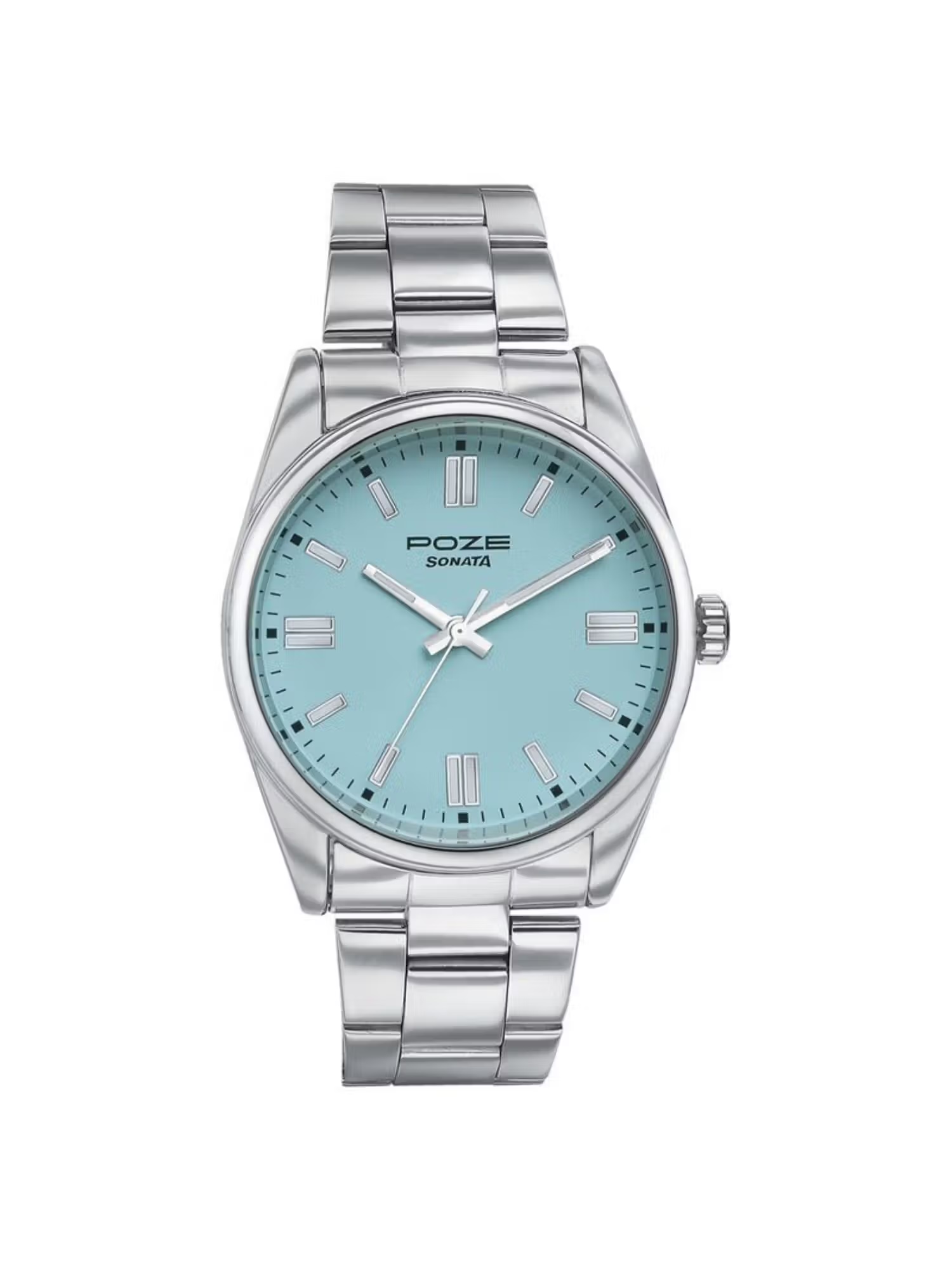 Sonata Men Poze 3.0 Blue Dial Stainless Steel Watch - SP70033SM02W (M) Nykaa Fashion sale