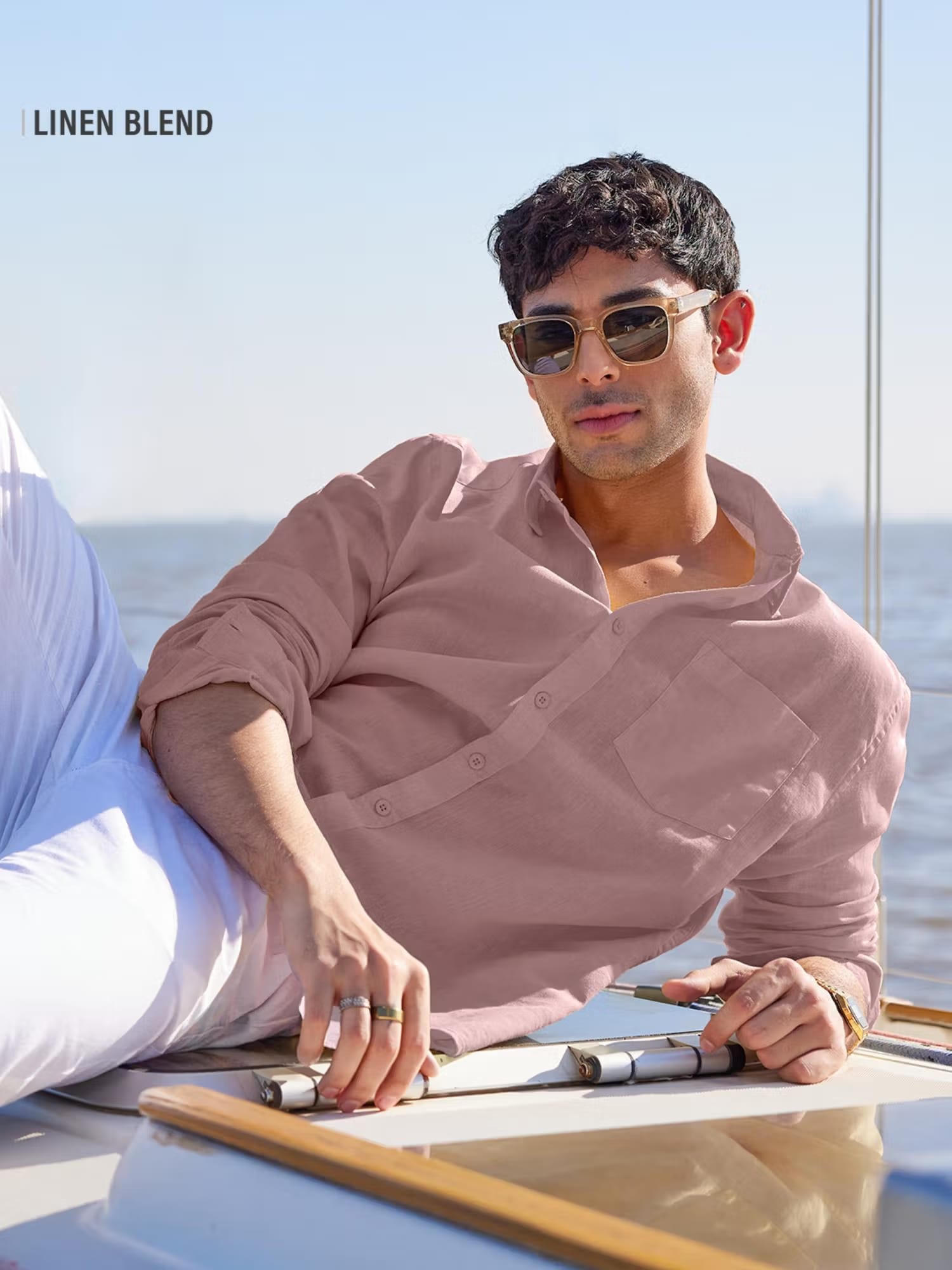 The Souled Store Originals Solids Soft Pink Men's Shirt Nykaa Fashion sale