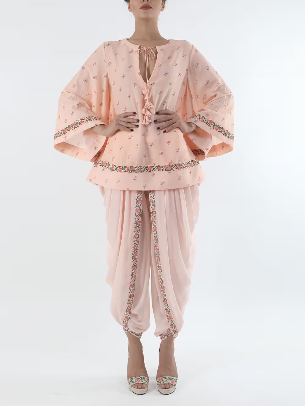Nikasha Bloom Salmon Khadi Top Nykaa Fashion sale