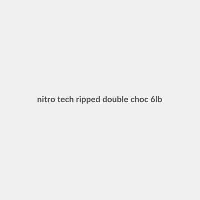 MuscleTech Nitro-Tech Ripped Double Rich Chocolate 6 lbs
