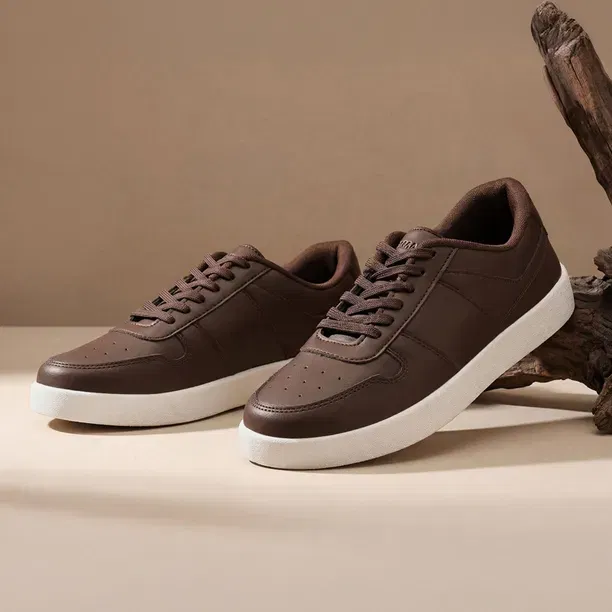 Neeman's Cotton Casual Shoes (Choco)