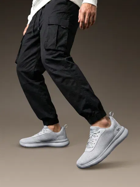 Neeman's Everyday Knit Sneakers (Blue-Grey)