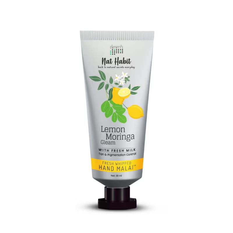 Nat Habit Lemon Moringa Hand Malai, Hand Creams for Tan & Pigmentation Control, Hand Moisturizer Nykaa sale