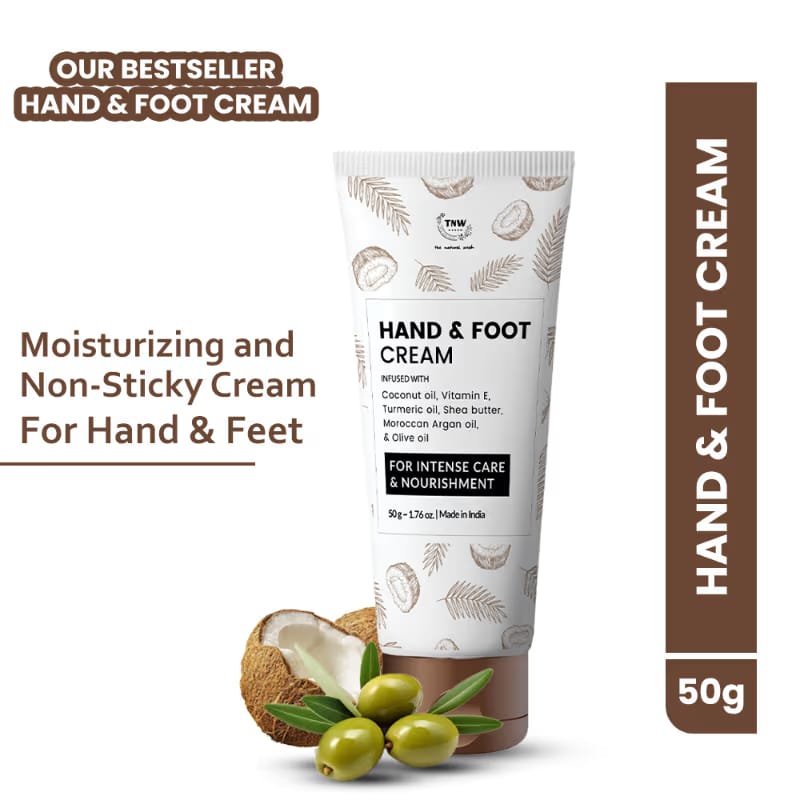 TNW The Natural Wash Coconut Hand & Foot Cream For Super Soft and Moisturized Skin - Non- sticky Nykaa sale