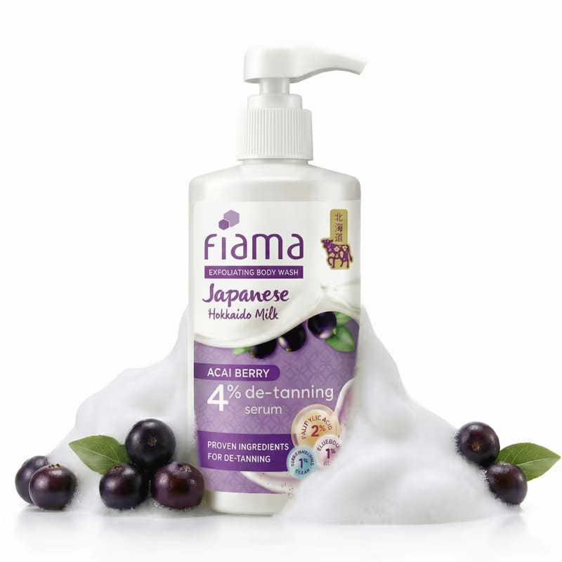 Fiama 4% Detan Serum Exfoliating Body Wash Nykaa sale
