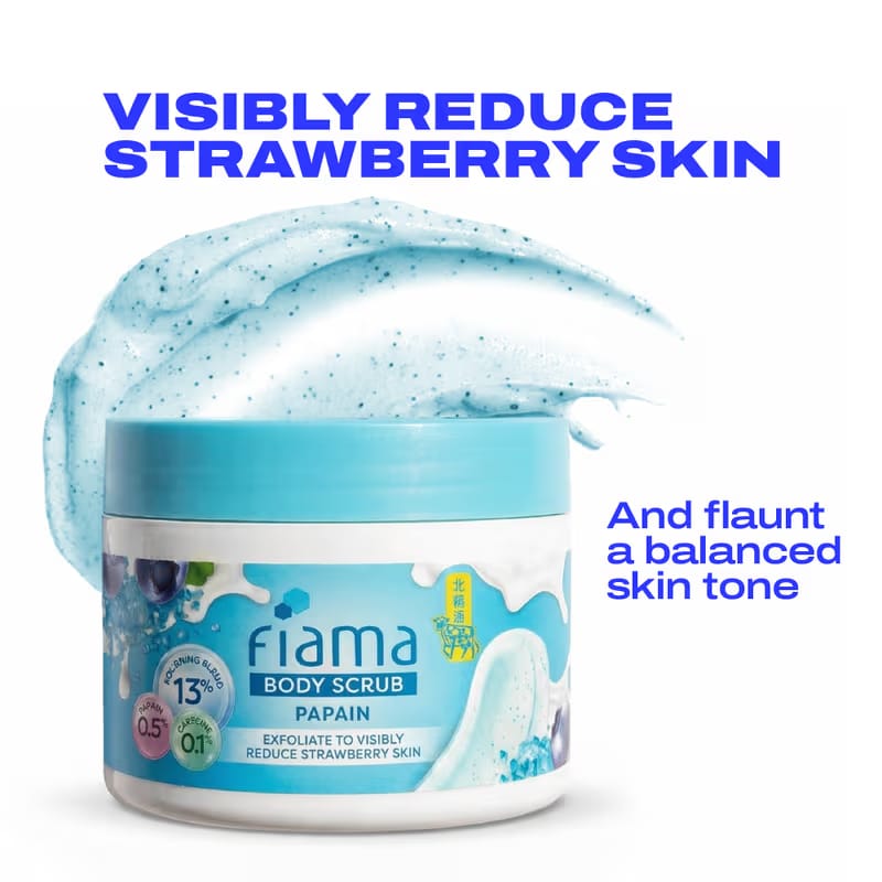 Fiama Strawberry Skin Polishing Body Scrub Nykaa sale