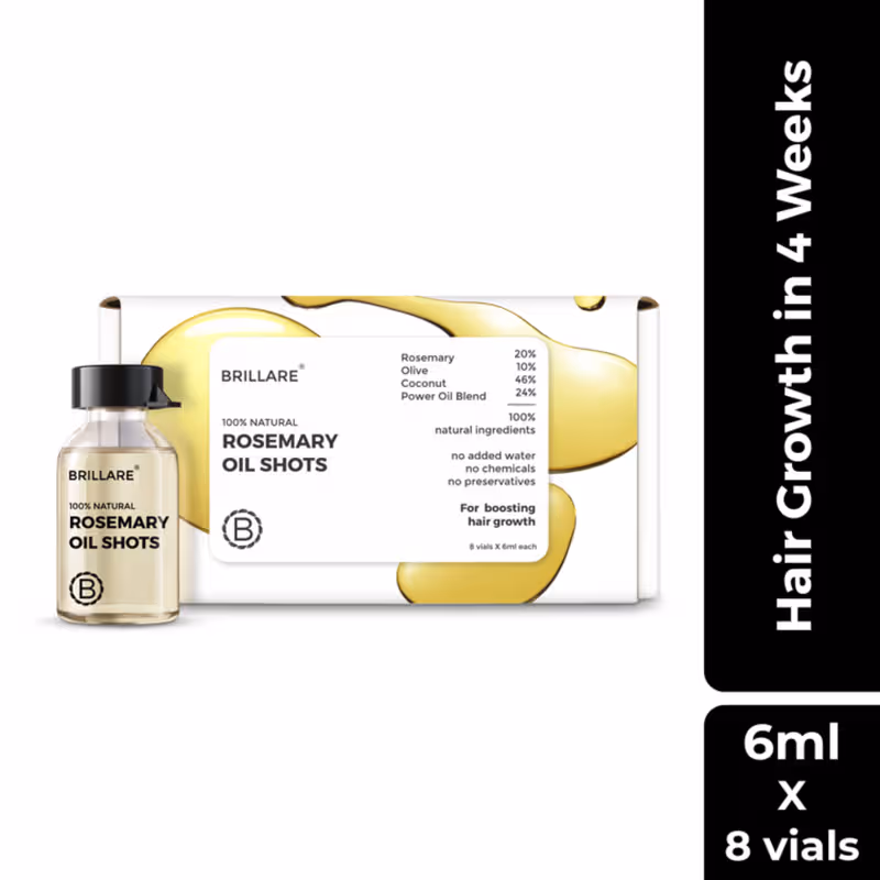 Brillare 20% Rosemary Oil Shots with 10% Olive Oil | Reduces Hair Fall & Boosts Growth in 4 Wee Nykaa sale