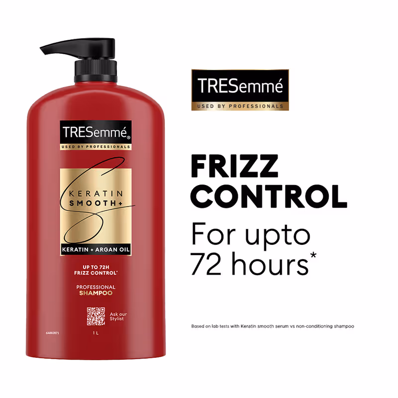 TRESemmé Keratin Smooth Anti-Frizz Shampoo with Keratin & Argan Oil for Dry, Frizzy Hair Nykaa sale