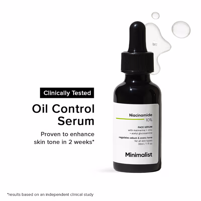 Minimalist 10% Niacinamide Face Serum With Matmarine + Zinc For Reducing Oil & Blemishes Nykaa sale