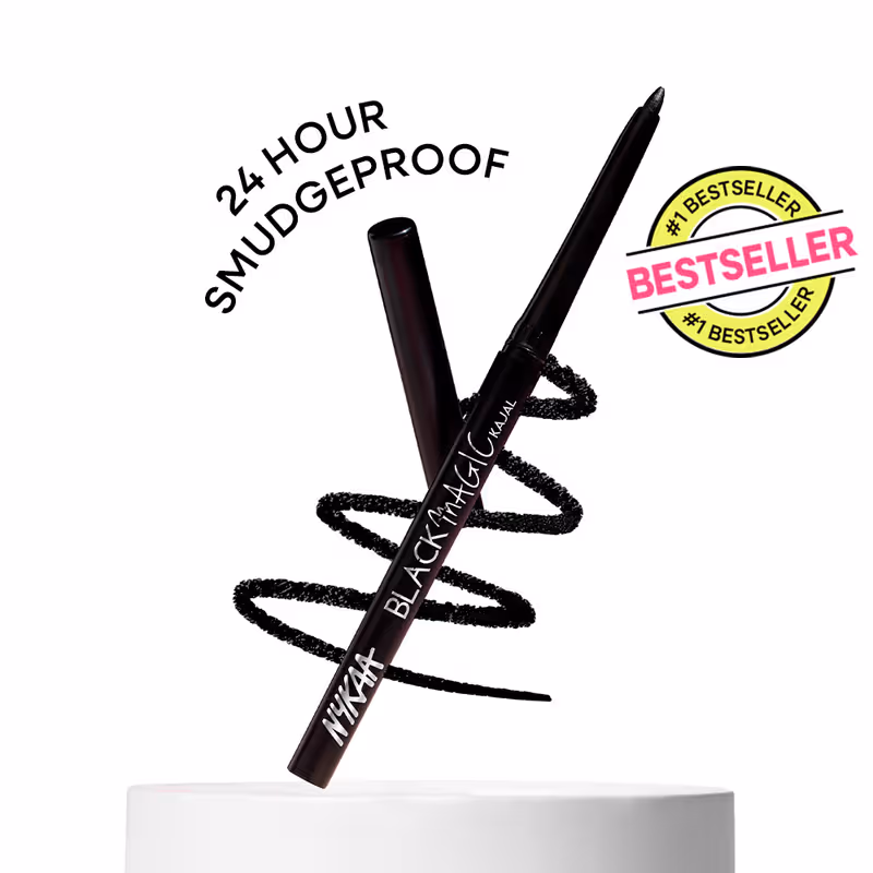 Nykaa Smudgeproof Kajal Eyeliner Pencil - Lasts Upto 24 Hours Nykaa sale