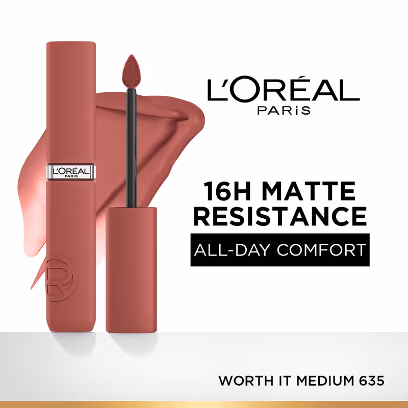 LOreal Paris Infallible Matte Resistance Lipstick, Transfer Resistant Formula - Lazy Sunday Nykaa sale