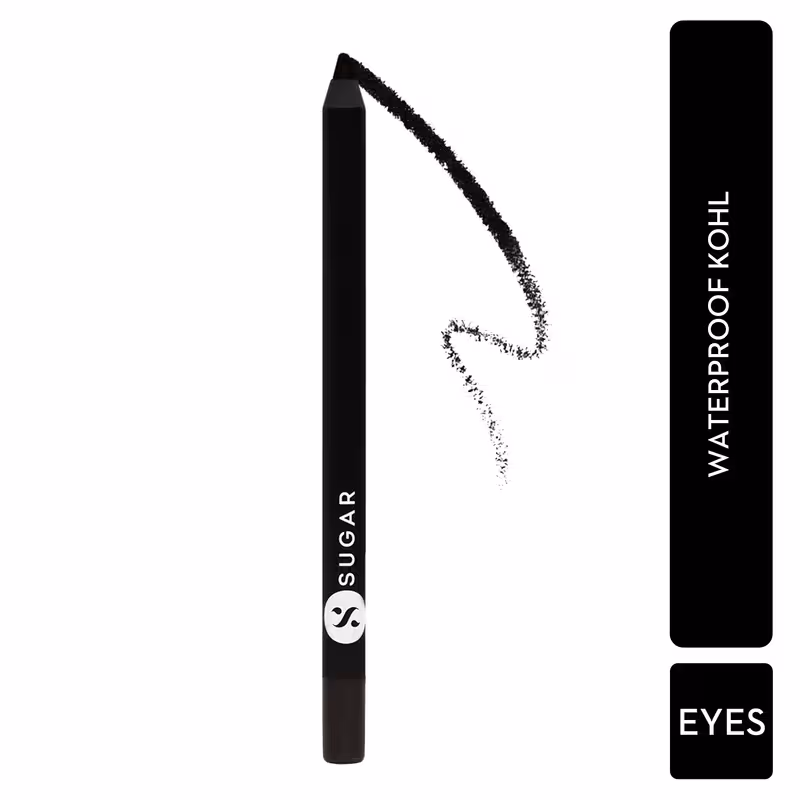 SUGAR Stroke Of Genius Heavy Duty Kohl With Free Sharpener - 01 Back To Black Nykaa sale