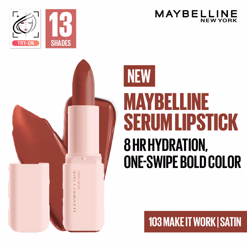 Maybelline Serum Matte Lipstick - 8Hr hydration, One-Swipe Bold Color Nykaa sale