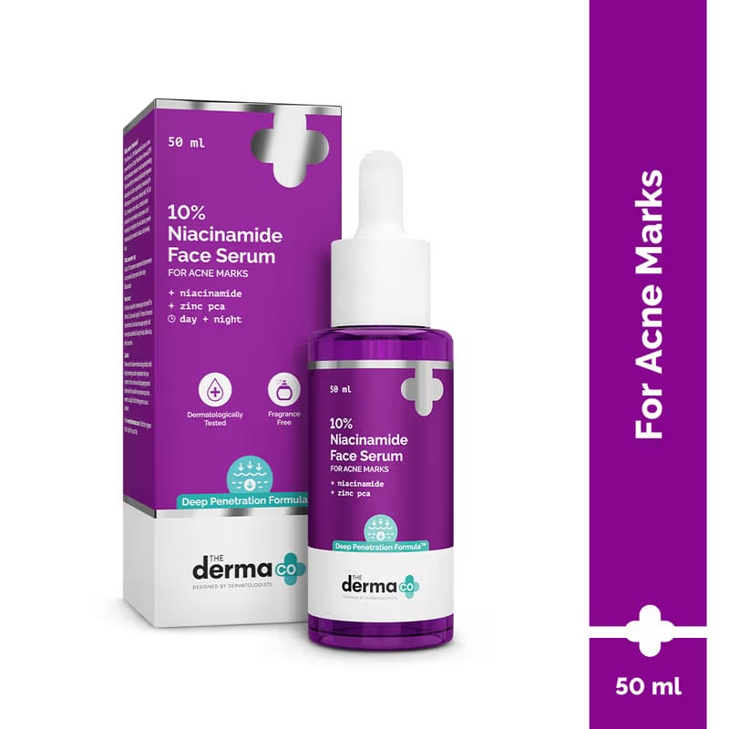 The Derma Co 10% Niacinamide Face Serum for Acne Marks Nykaa sale