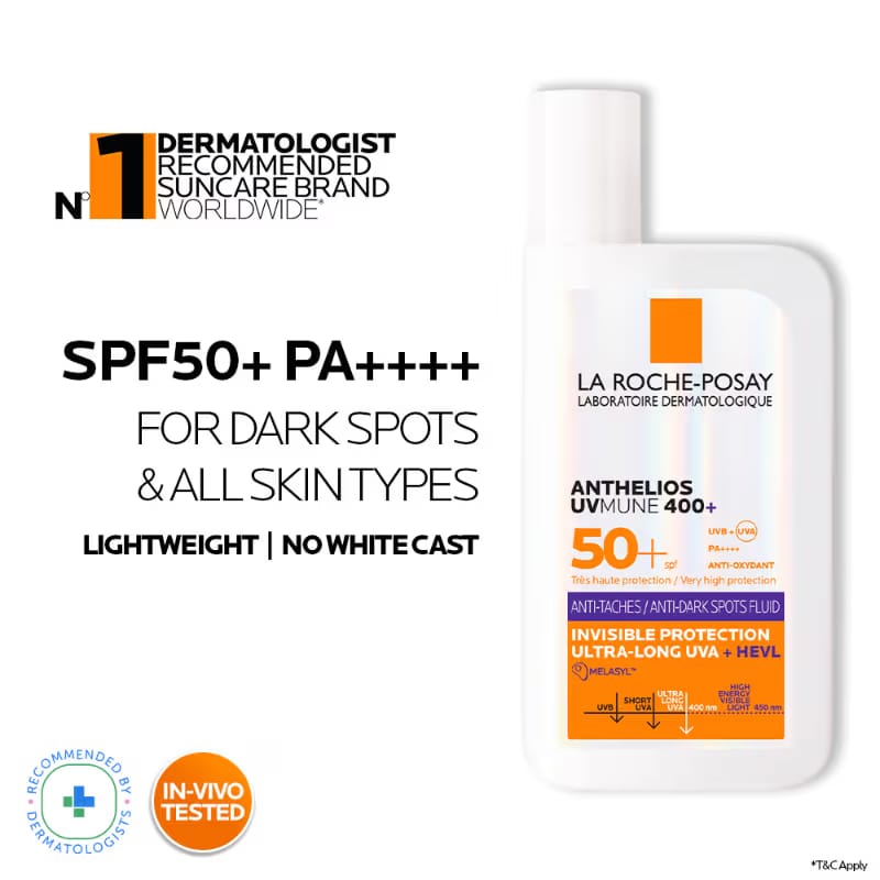 La Roche-Posay Anthelios UVMUNE 400 Anti-Dark Spot Fluid Nykaa sale