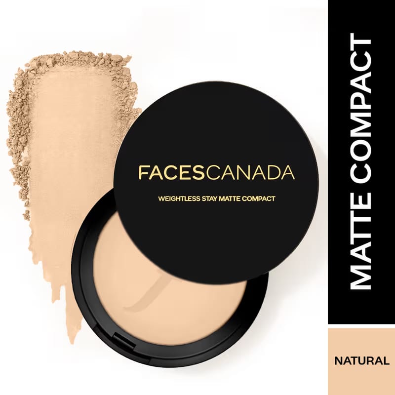 Faces Canada Weightless Stay Matte Compact with Vitamin E — Natural 02 Nykaa sale