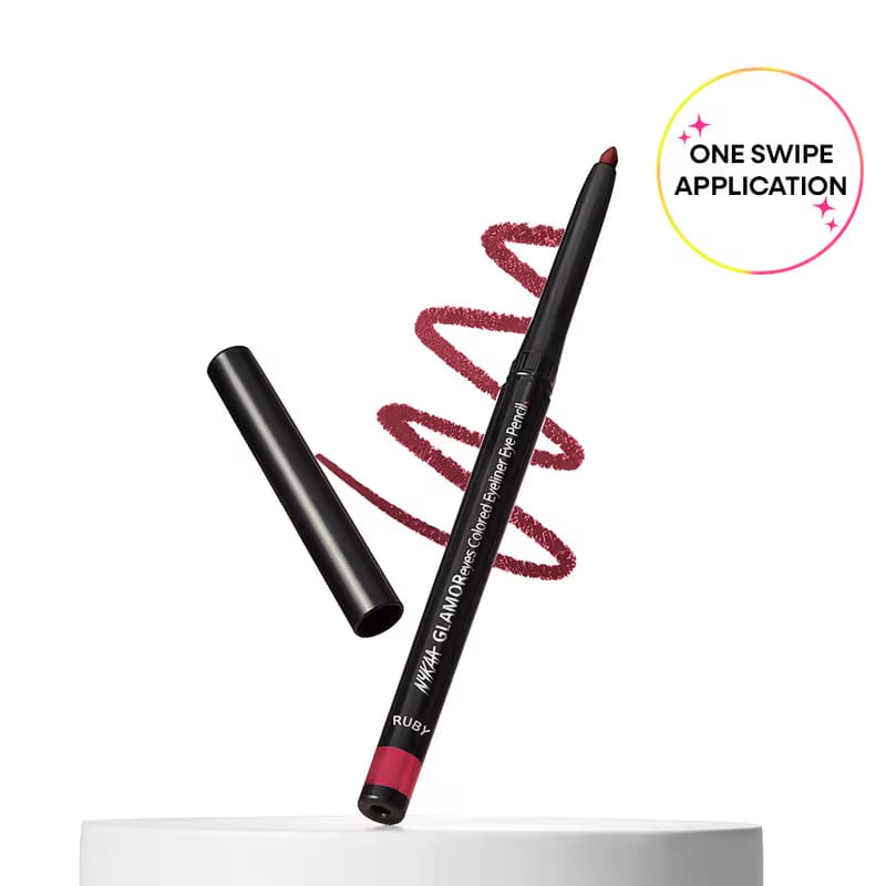 Nykaa GLAMOReyes Waterproof and Smudgeproof Coloured Kajal Eyeliner Nykaa sale