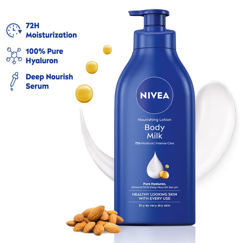 NIVEA Deep Moisture Serum Vit E Body Lotion, 72H Moisture Nykaa sale