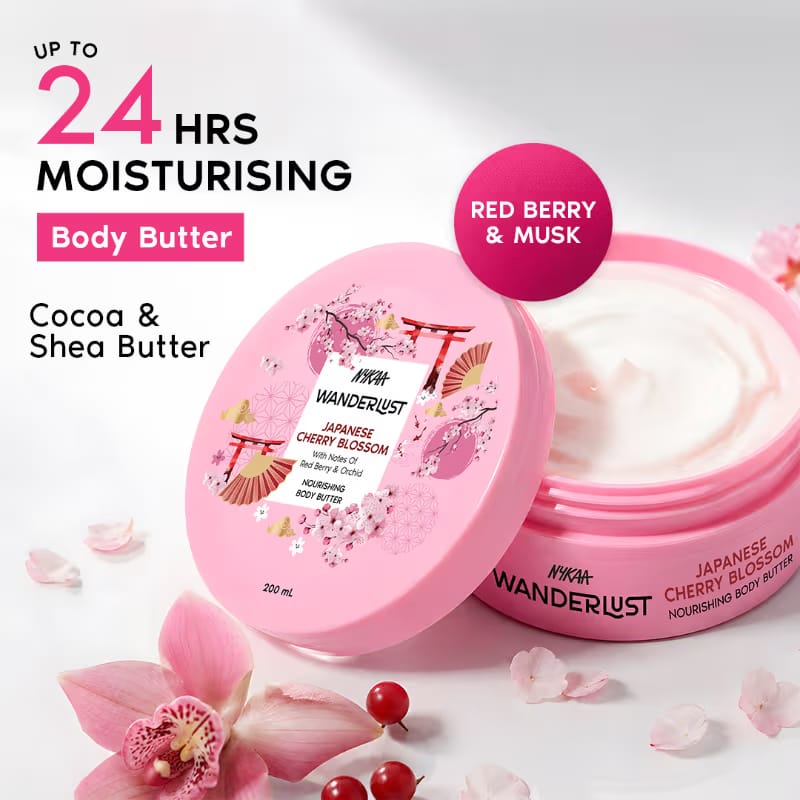 Wanderlust Japanese Cherry Blossom Body Butter Nykaa sale