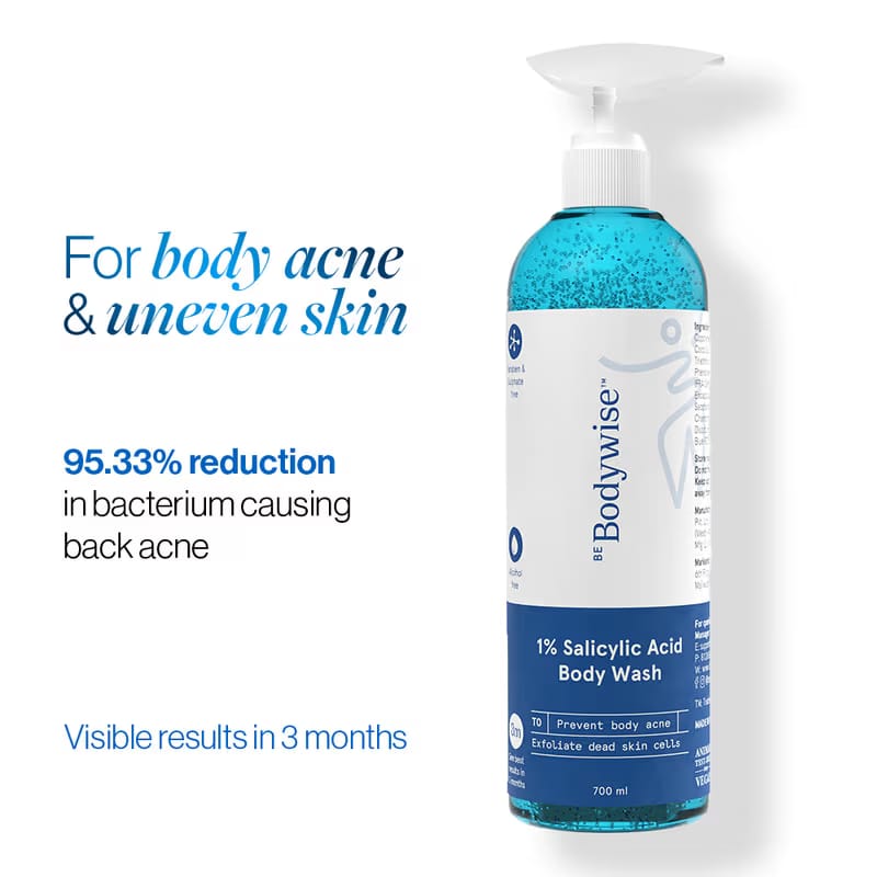 Be Bodywise 1% Salicylic Acid Body Wash for Body Acne Nykaa sale