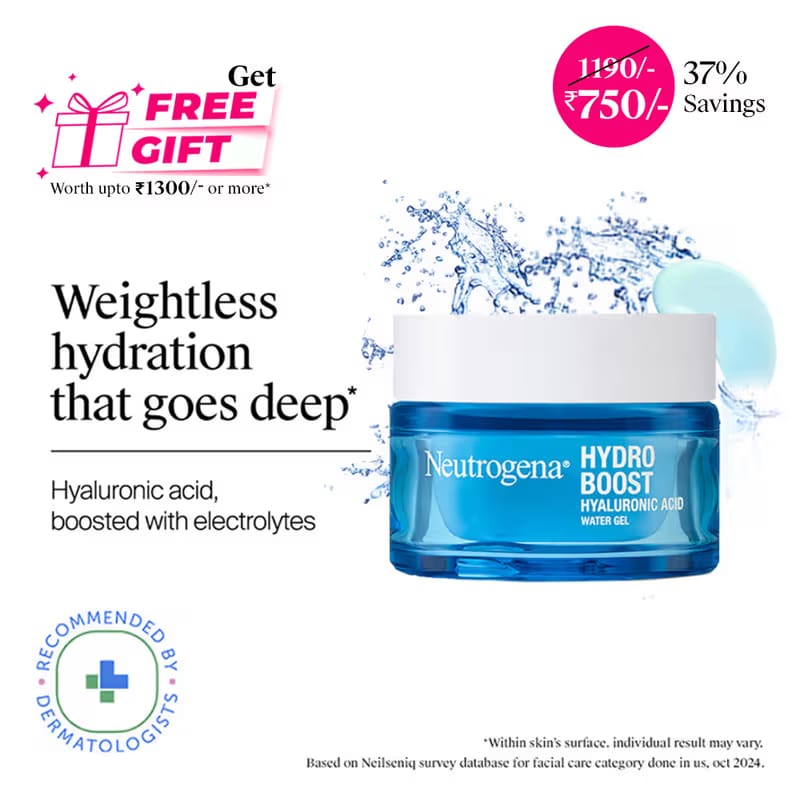 Neutrogena Hydro Boost Hyaluronic Acid Water Gel Light Face Moisturizer Nykaa sale