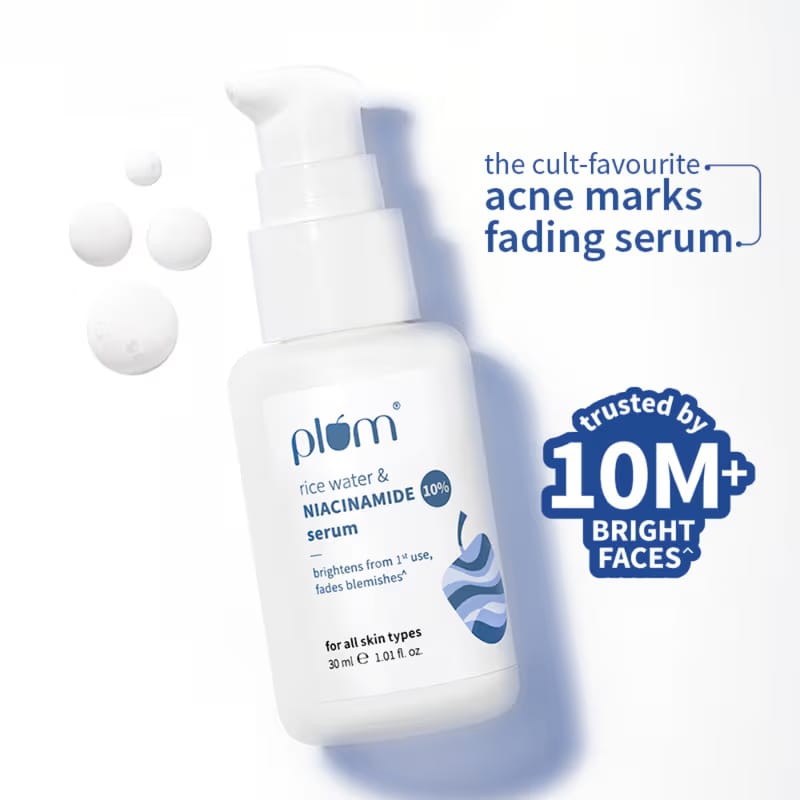 Plum 10% Niacinamide Brightening Face Serum with Rice Water Nykaa sale