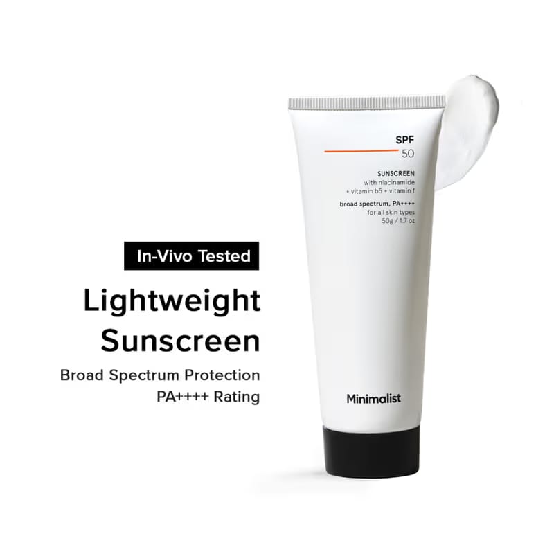 Minimalist SPF 50 PA++++ Sunscreen With Multi-Vitamin Nykaa sale