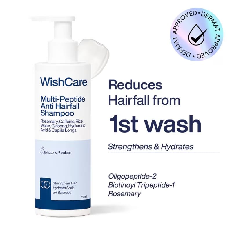 WishCare Multi Peptide Anti Hairfall Shampoo with Rosemary Nykaa sale
