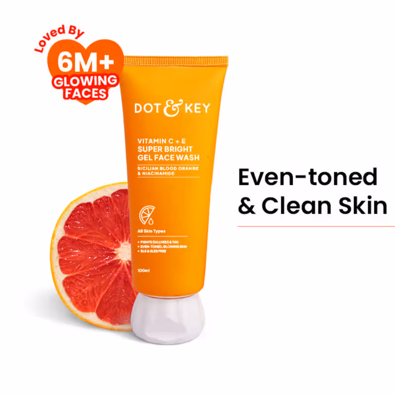 Dot & Key Vitamin C + E Super Bright Gel Face Wash Nykaa sale