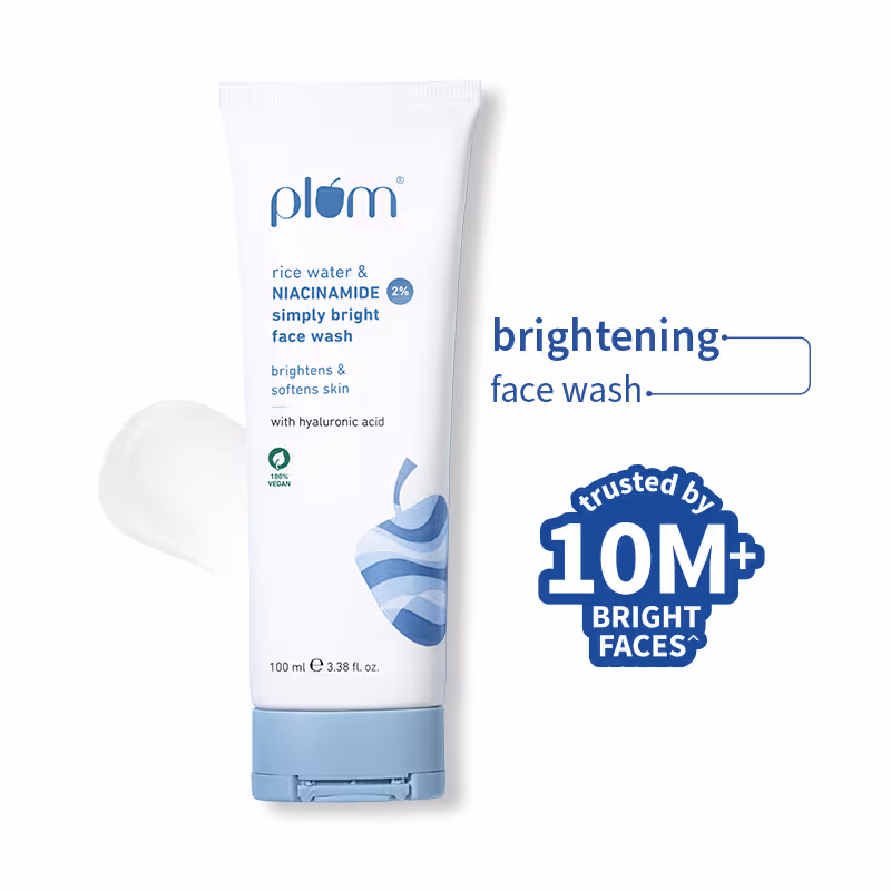 Plum 2% Niacinamide Face Wash With Rice Water For Oily Skin, Brightens & Hydrates Nykaa sale