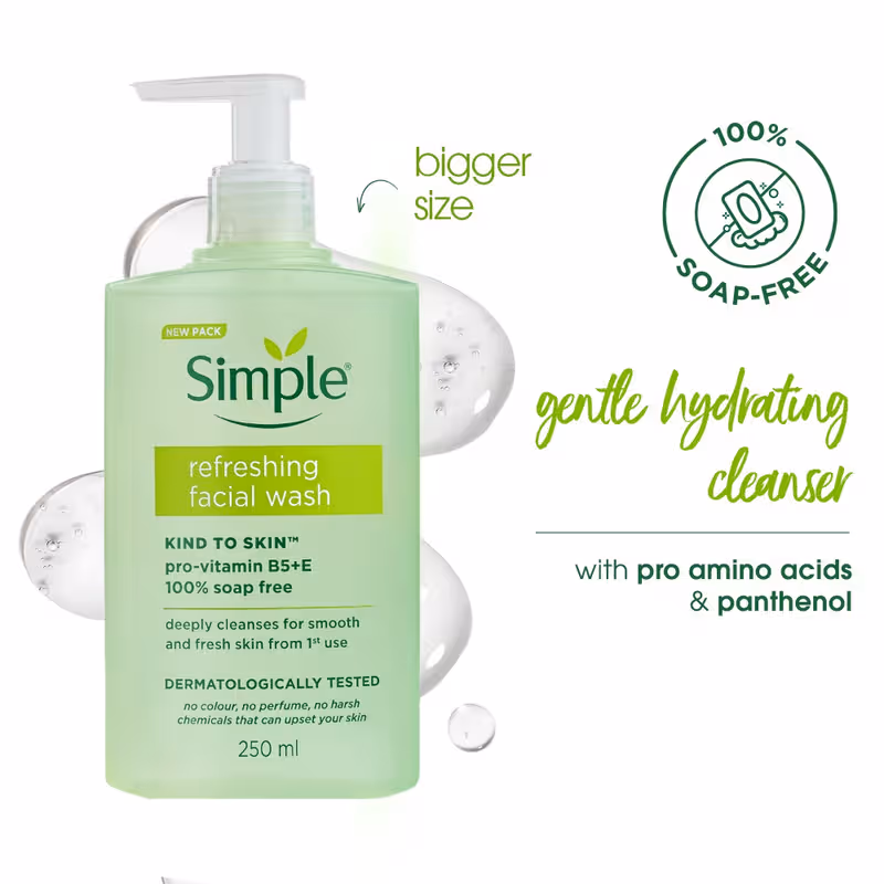 Simple Kind to Skin Refreshing Facewash Mild Face Wash for Sensitive Skin Nykaa sale