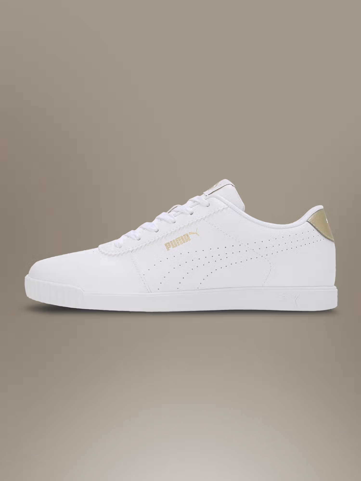 Carina Slim Perf Womens Off White & Gold Sneakers Nykaa Fashion sale