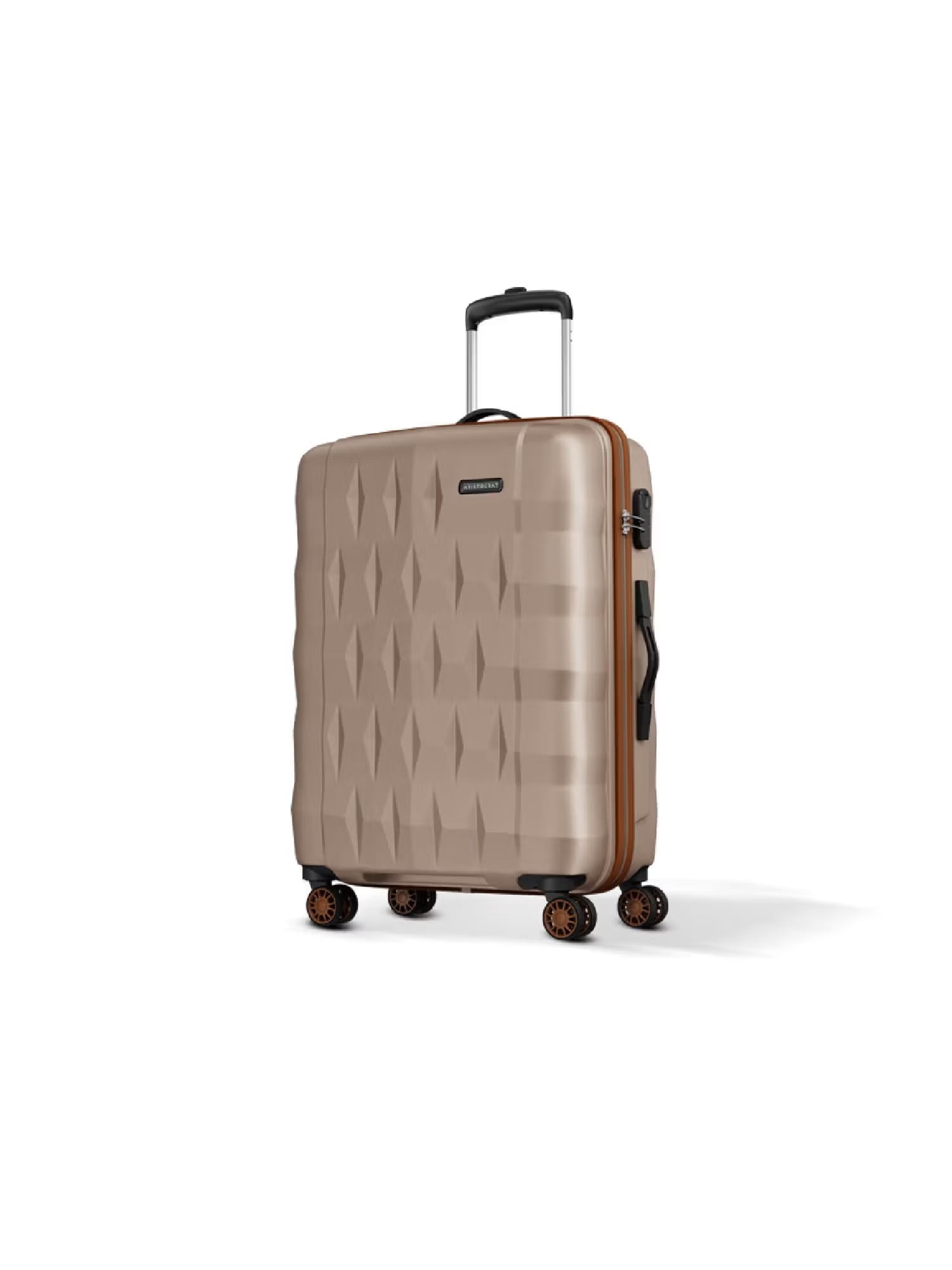 Aristocrat Unisex Comet Champagne Hard Luggage Trolley Bag - Beige Nykaa Fashion sale